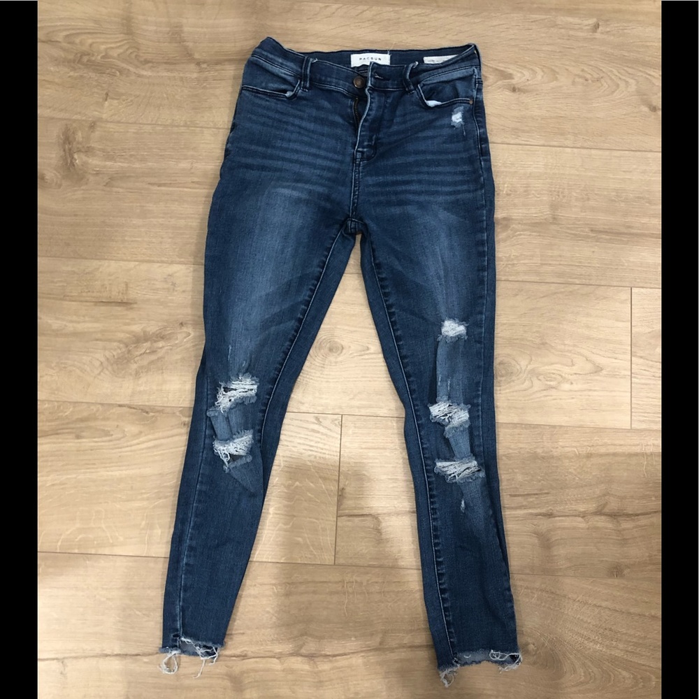 Pacsun medium wash with slight rips